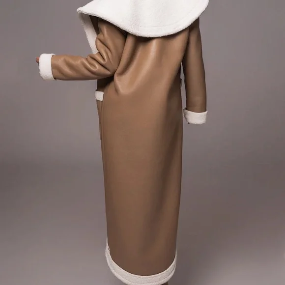 Tan Jaida Reversible Coat - Picture 12 of 12